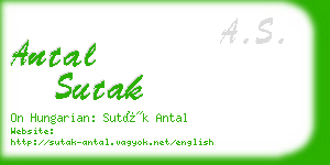 antal sutak business card